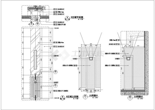 某深圳鼎悦坊火锅餐厅CAD室内施工图（含施工说明和效果图）-图二