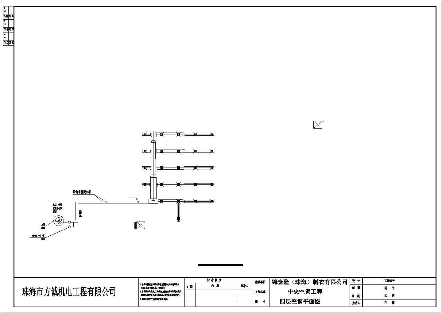 某制衣厂空调系统设计图