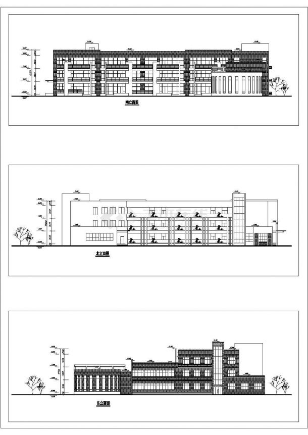 3层3242.3平米幼儿园建筑设计CAD方案图-图一