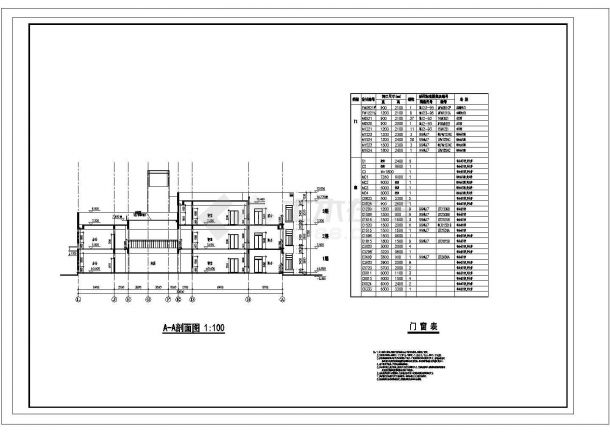 3006平方米三层九班幼儿园建筑设计施工cad图，共十四张-图二