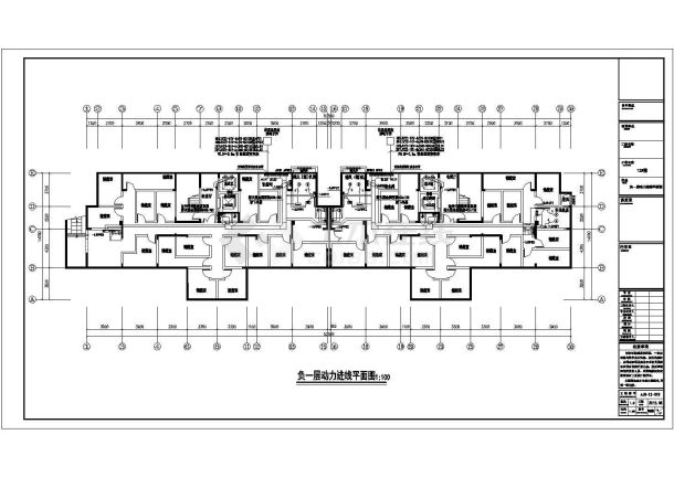 某地高层住宅楼强弱电全套设计cad施工图-图一