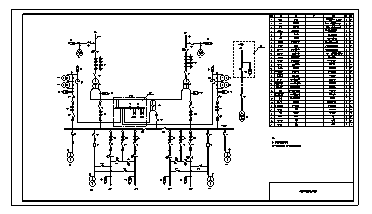 变电所设计_某铁路牵引变电所主接线设计cad图纸-图一