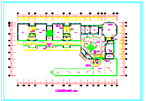6班：长59.2米 宽32米 3层幼儿园建筑施工图【各层及屋顶平面 7个立面】_图1