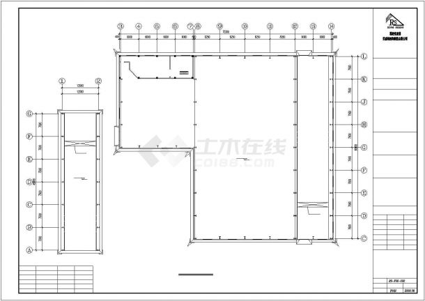太原市某大型水果加工厂单层钢结构车间全套建筑设计CAD图纸-图一