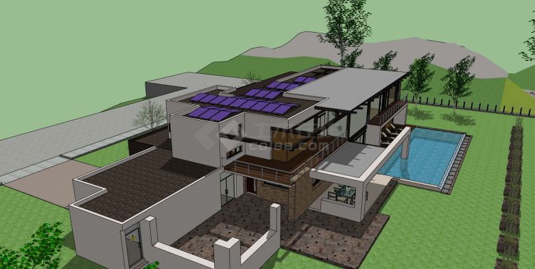 大开窗太阳能泳池循环Casa 211su模型-图一