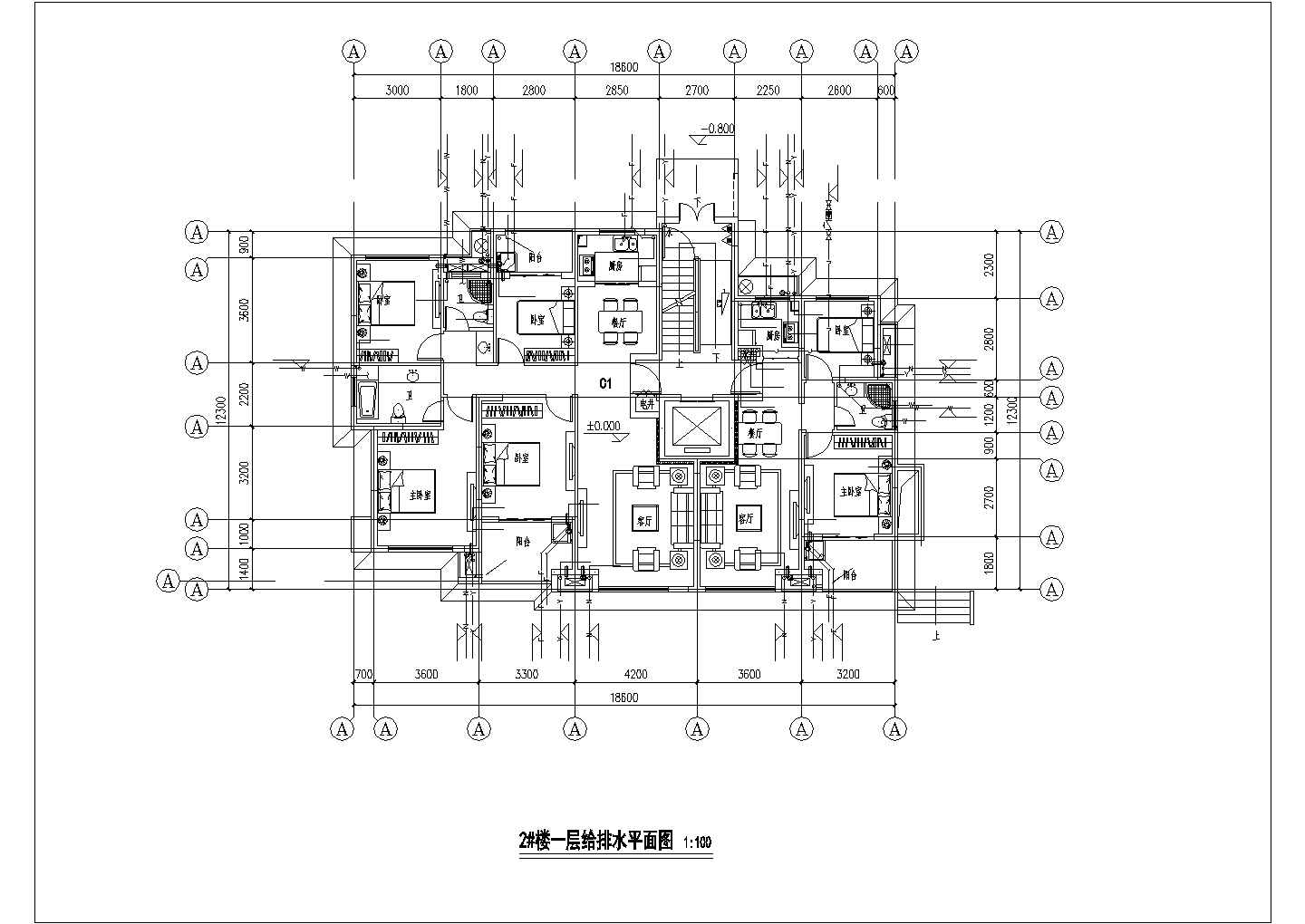 青芝坞安置房建设工程（地上2#楼）施工图--给排水