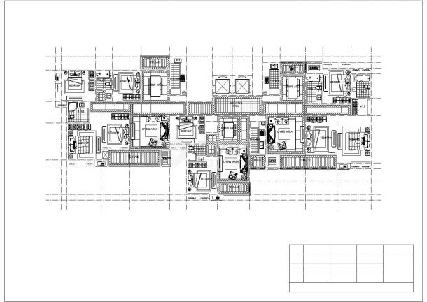 宿州金枫佳苑小区住宅楼标准平面设计图CAD图纸（1梯3户/137+131+77）-图一