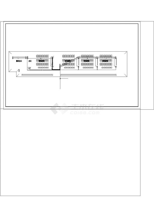 三层小学教学楼电气CAD建筑设计施工图-图二