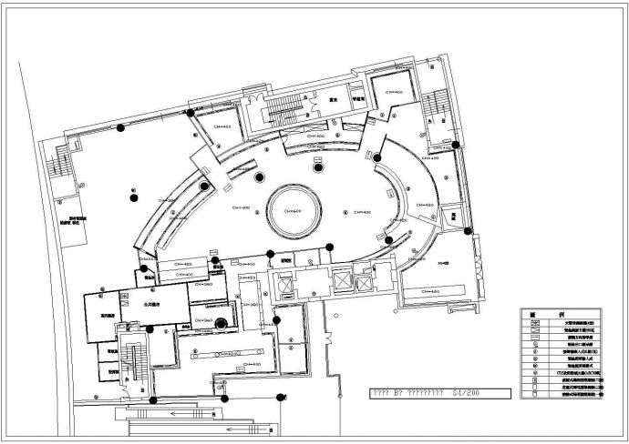 某风景度假区中餐厅建筑设计方案CAD图纸_图1