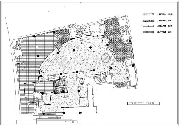 某风景度假区中餐厅建筑设计方案CAD图纸-图二