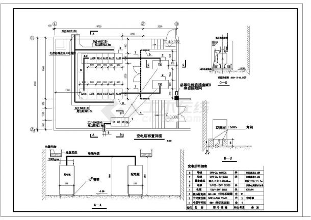 某高档别墅区10KV变电所设计cad平面布置图（甲级院设计）-图一