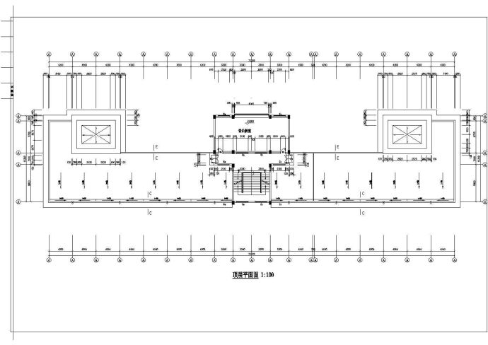 多层教学综合楼建筑布置CAD平立剖面参考图_图1