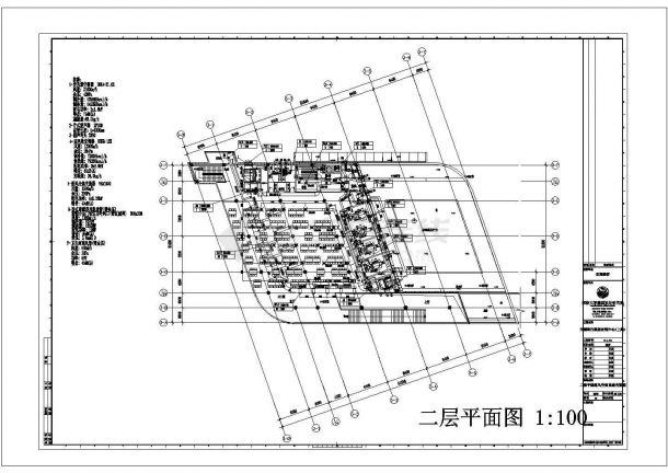 上海交通银行数据处理中心餐厅部分暖通系统工程施工图CAD-图一