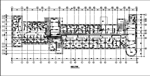 沭阳3层医院住院楼改造工程电气系统设计施工cad图纸（含说明）-图二