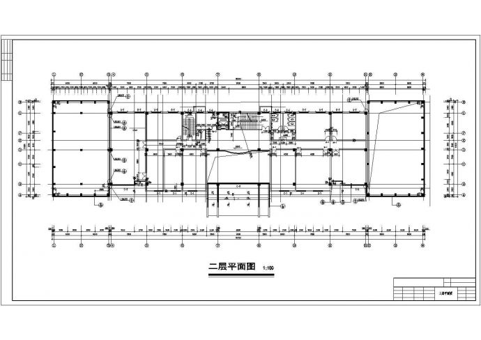 -1+6层7472平米办公楼建筑设计图_图1