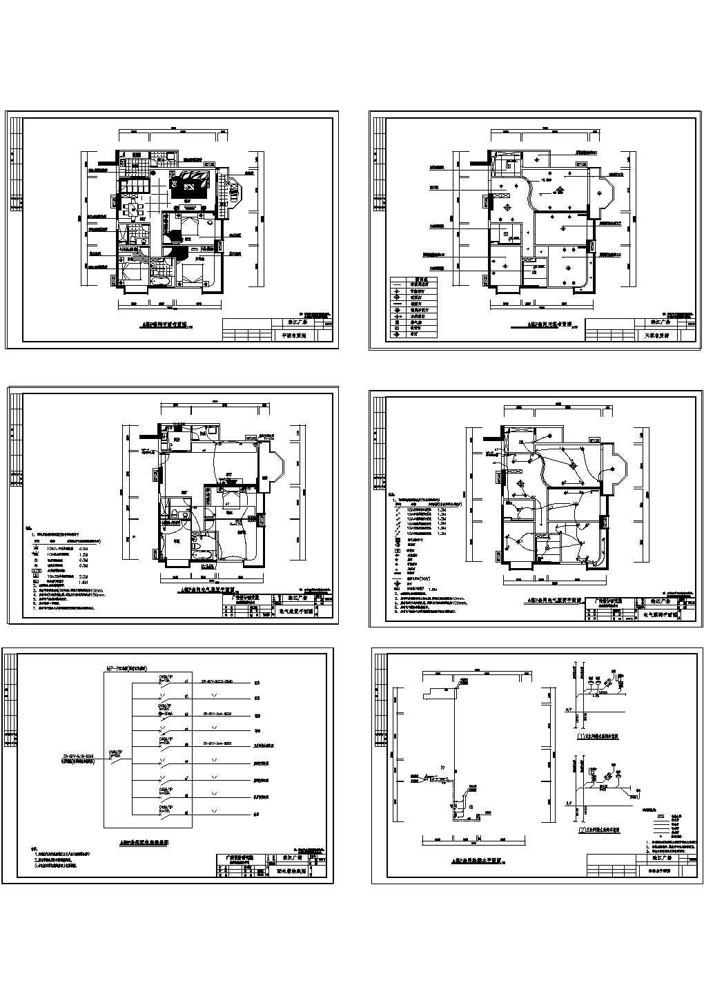 某地区独立小型别墅全套CAD施工图