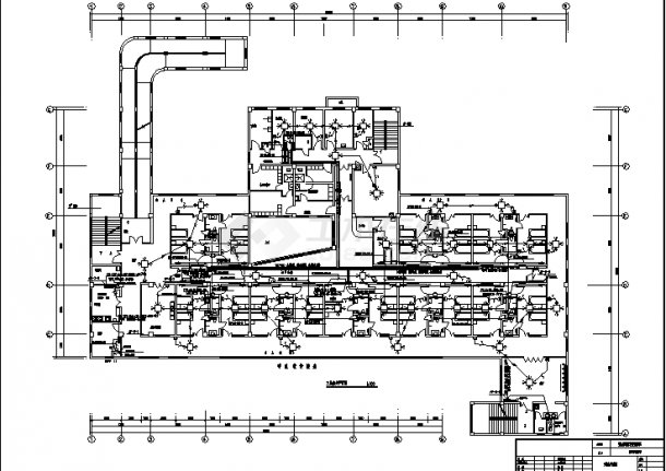 某医院3层传染病房楼电气系统设计施工cad图纸（含说明）-图一