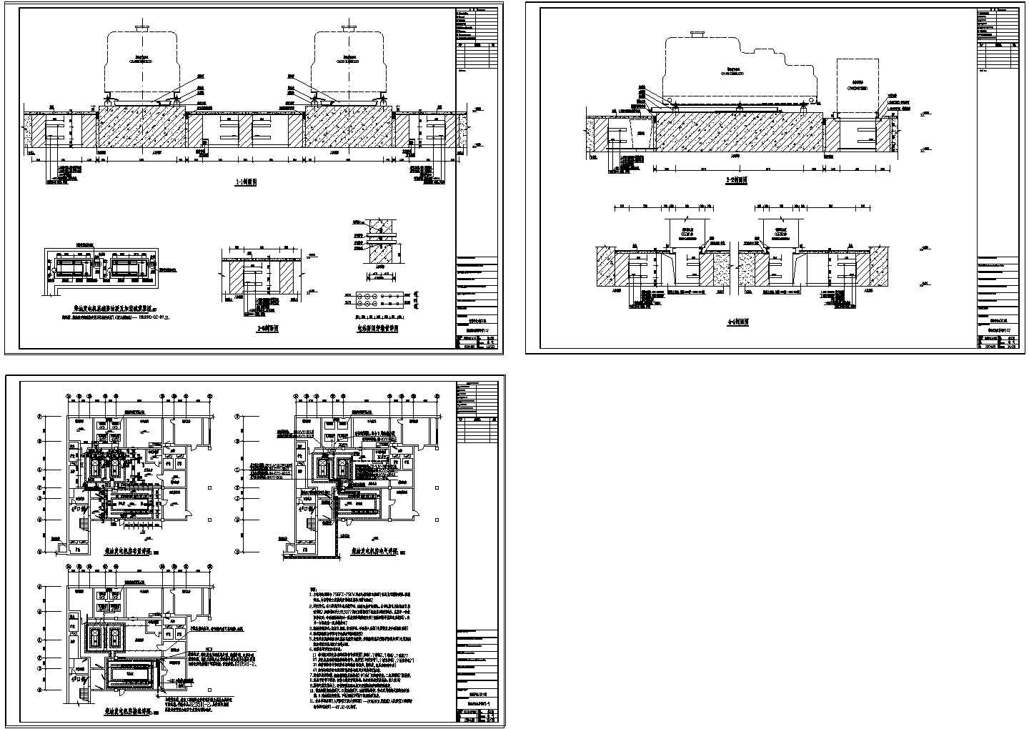 某柴油发电机房设计全套cad施工图