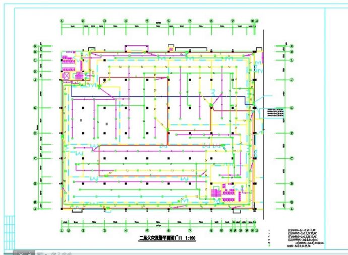 生产车间CAD消防平面图设计_图1