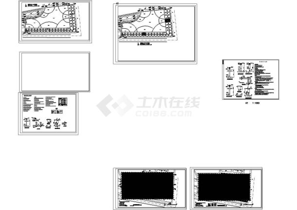 某景观广场喷灌摇臂喷头喷灌预留出水栓水施图纸-图一