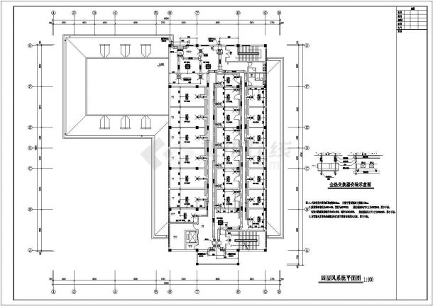 宾馆餐饮中心VRV空调系统CAD设计图-图二