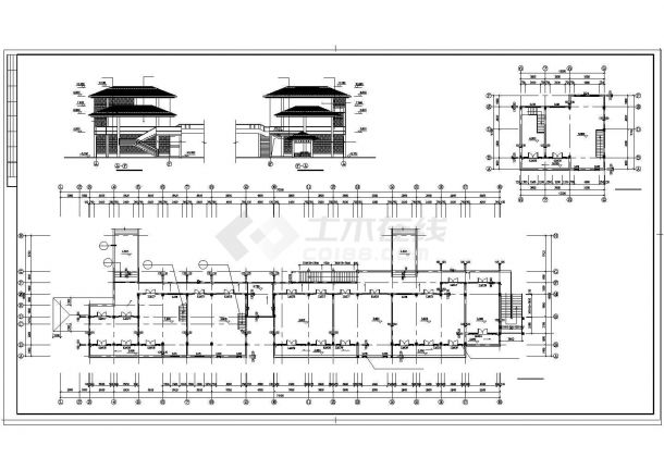 某商业街建筑CAD设计施工图纸-图二