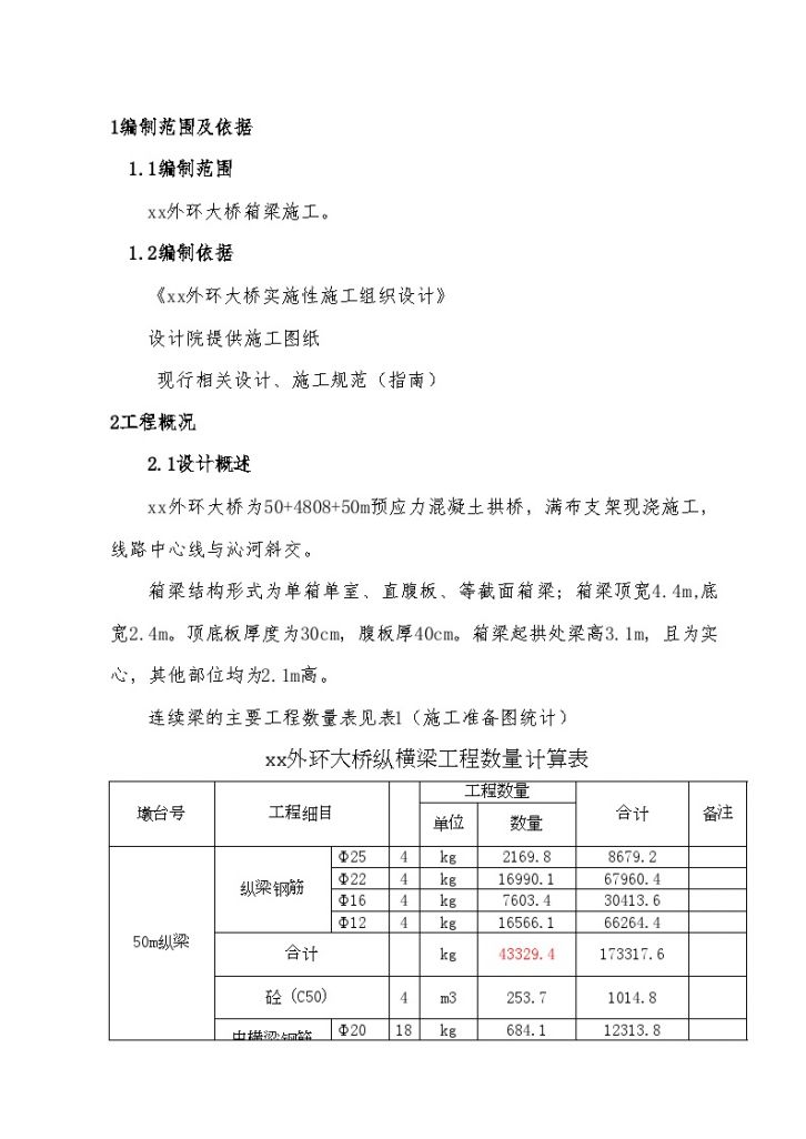 某大桥满堂支架现浇箱梁施工方案-图二