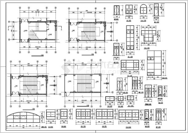 [江苏]某科学院三层九班幼儿园建筑施工图-图一