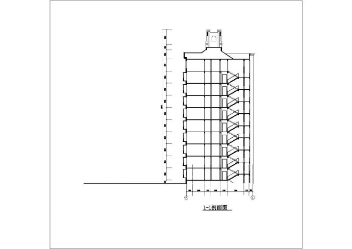 某地3栋小高层住宅扩初全套设计cad图纸(含标准层平面图)_图1