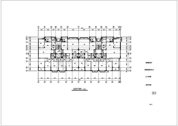 某地3栋小高层住宅扩初全套设计cad图纸(含标准层平面图)-图二