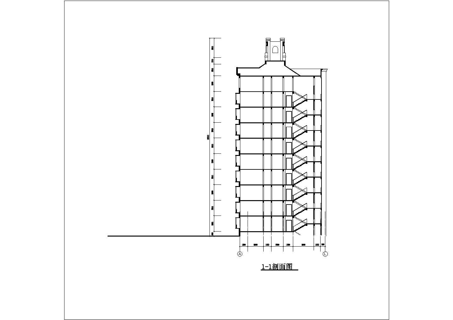 某地3栋小高层住宅扩初全套设计cad图纸(含标准层平面图)