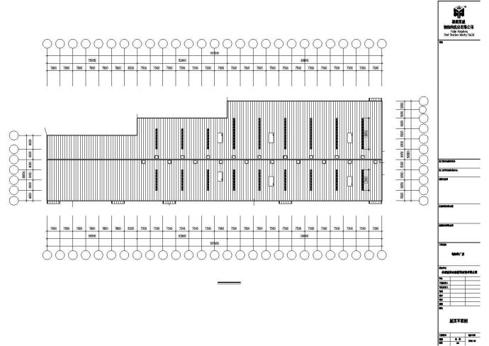 孝感市某大型新型材料制造工厂单层钢结构厂房建筑设计CAD图纸_图1