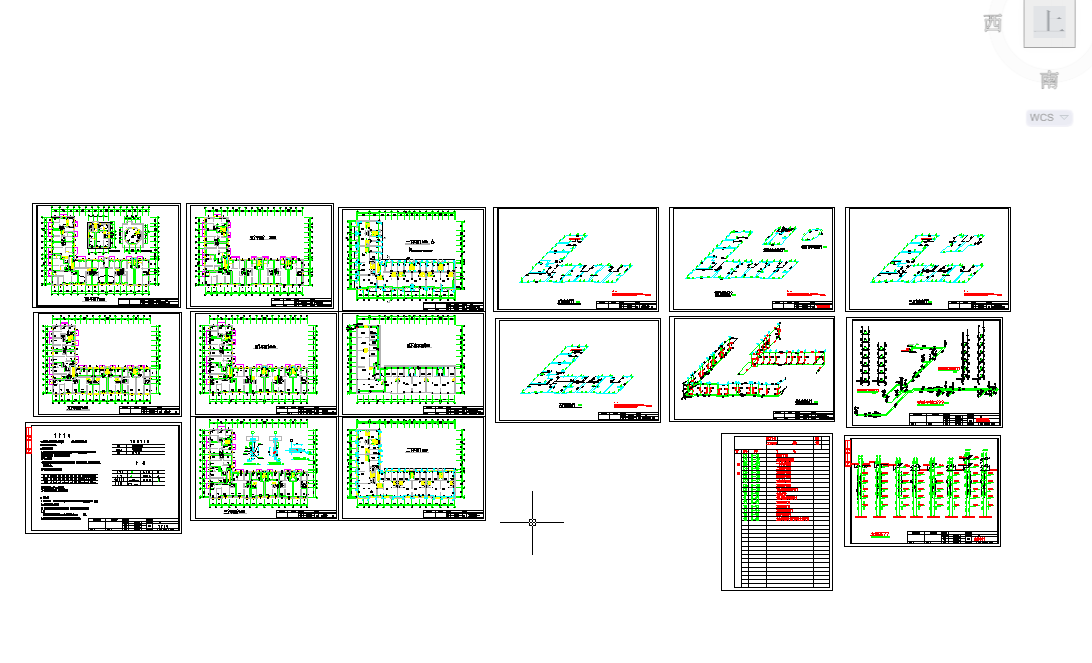 五套常用采暖工程通风设计cad图纸