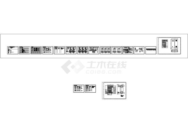 某一带五变频供水工程电气设计cad全套施工图纸（甲级院设计）-图一