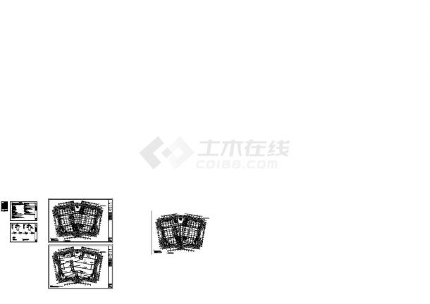 [上海]科研楼地下室基坑围护cad施工图（重力式搅拌桩挡土墙，墙宽6.2米cad施工图设计-图一