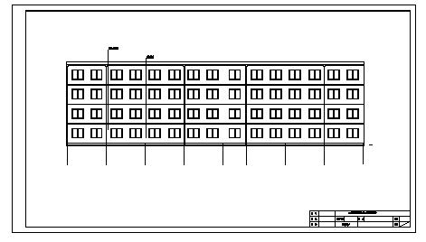 办公楼设计_某市区四层框架结构办公楼建筑施工cad图(含计算书，毕业设计)_图1