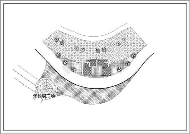 某沙滩浴场CAD建筑规划设计图纸-图一