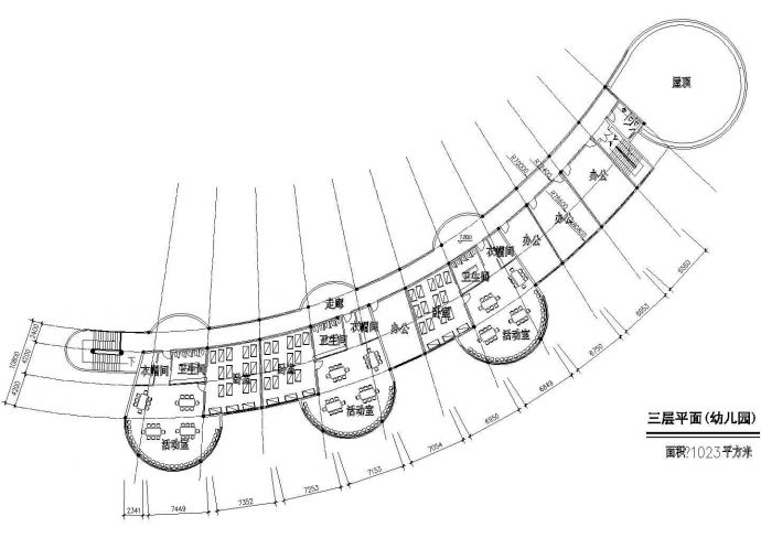 会所综合楼装修设计建施cad图，共七张_图1