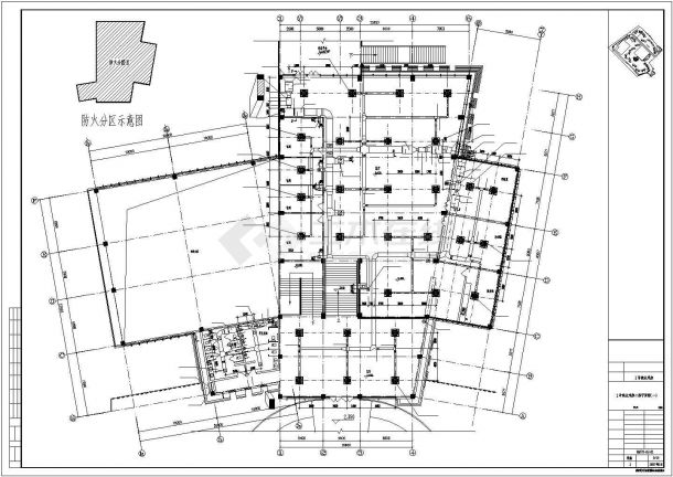 某广场会所规划设计CAD布置图-图二