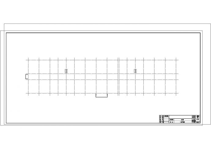 3994平米四层框架办公建筑cad图纸毕业设计_图1
