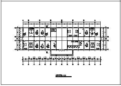办公楼设计_某五层钢框架办公楼建筑施工cad图(含计算书，毕业设计)-图二