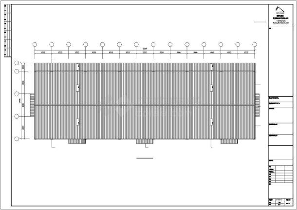 漳州市某大型文具制造厂单层钢结构厂房结构设计CAD图纸（54X84米）-图二