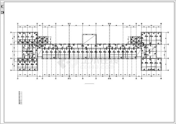 泉州市某高级中学五层砖混结构教学楼全套结构设计CAD图纸-图一
