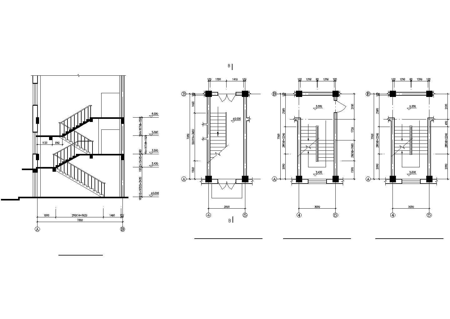 某地大型肥料厂建筑设计CAD图纸
