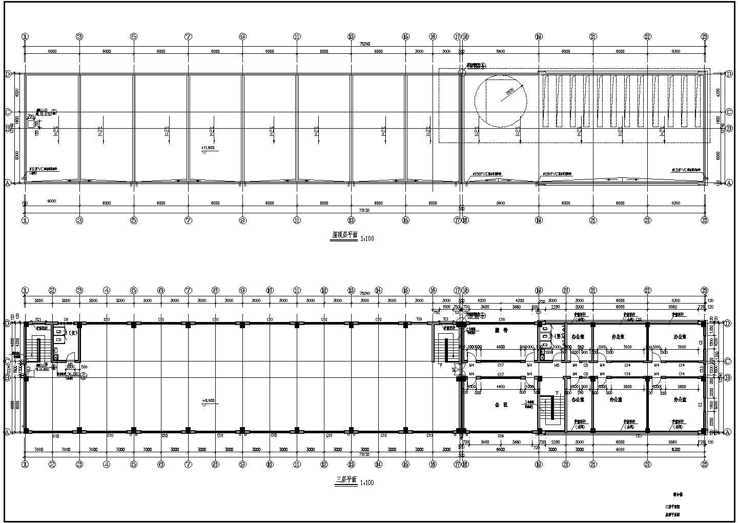 某经济技术开发区建设公司综合楼CAD设计图纸