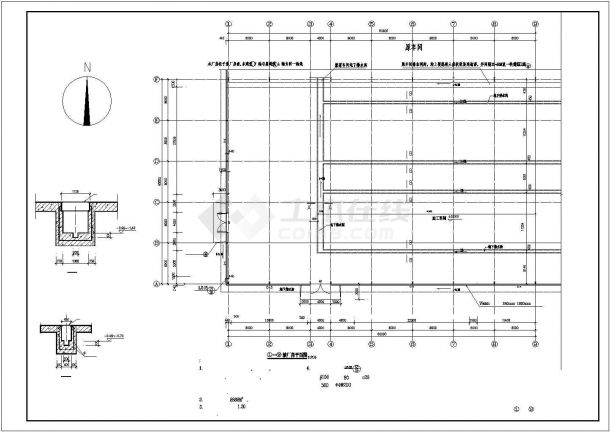 某地高丽钢线扩建建筑设计CAD图纸-图一