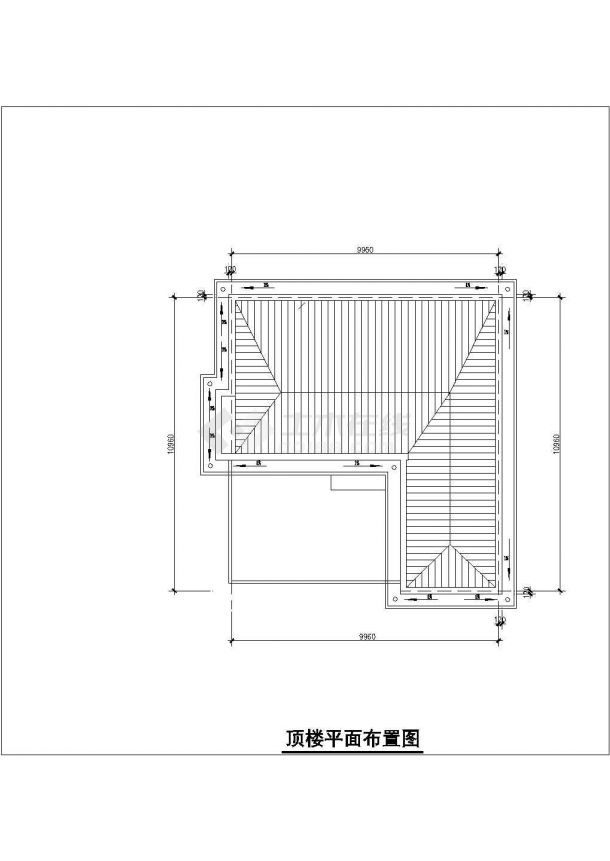 三层9.96×12.96别墅施工设计全套CAD图纸-图一