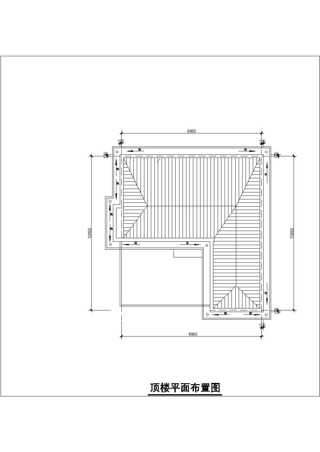三层9.96×12.96别墅施工设计全套CAD图纸