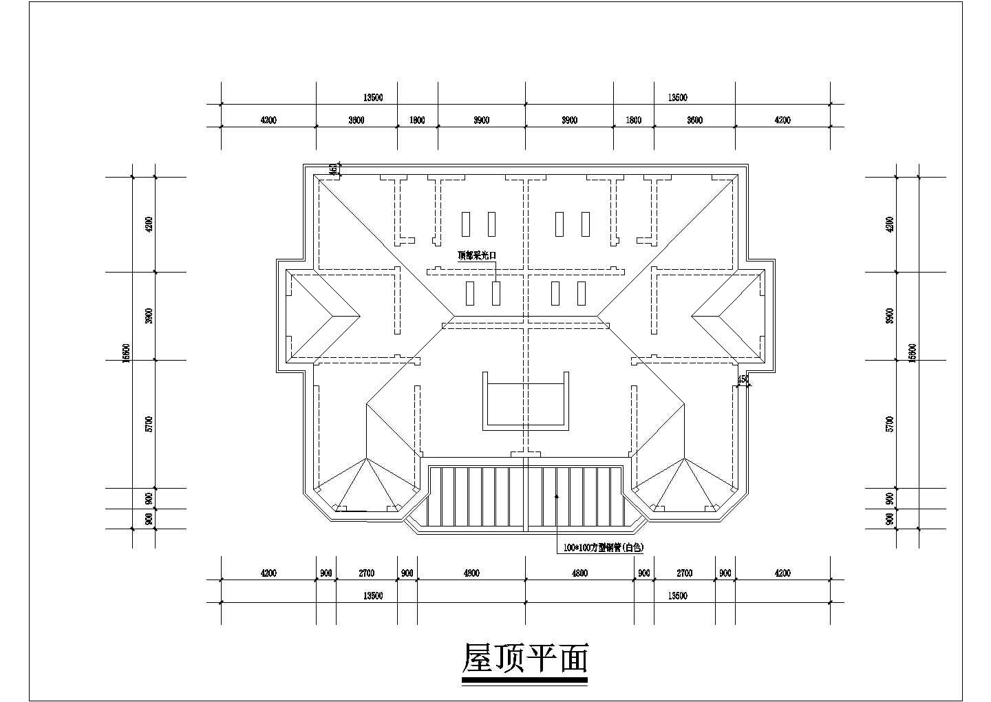 三层27×15.6别墅建筑设计全套CAD图纸
