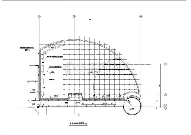 某屋顶花园CAD设计施工图-图二